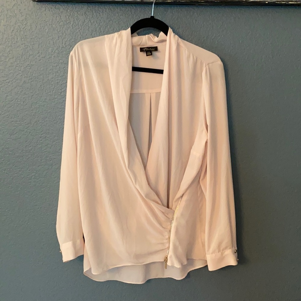 Cream color Thalia Sodi blouse.